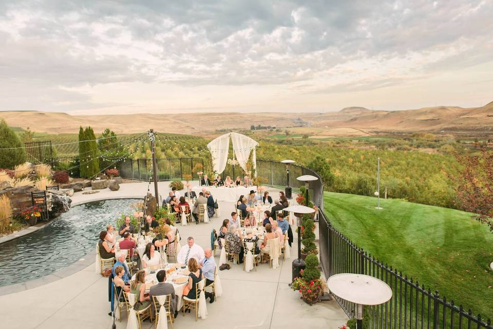 Poolside Patio Reception