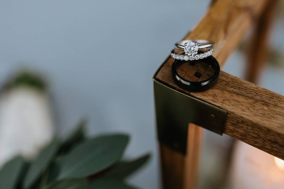 Wedding ring closeup
