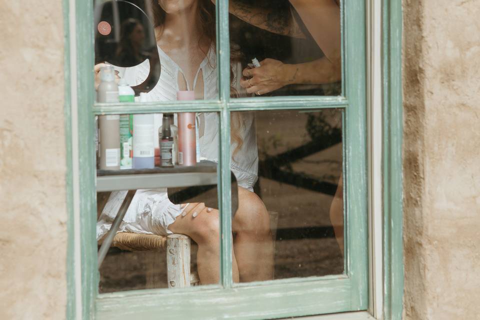 Bride Getting Ready