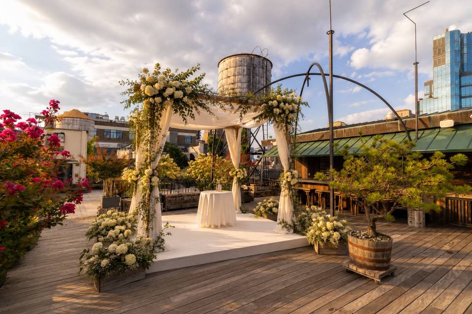 Rooftop wedding