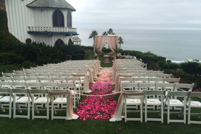 Wedding ceremony area