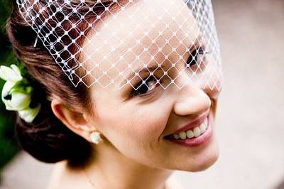 Classic birdcage veil