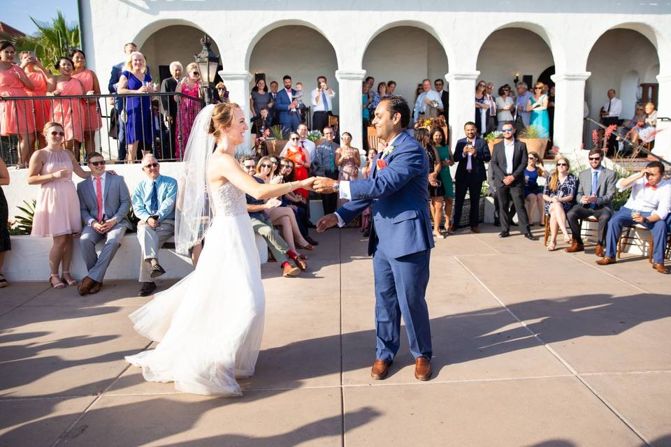 First Dance over the water