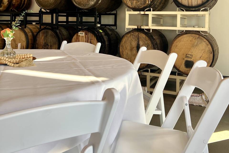 Table and Barrels