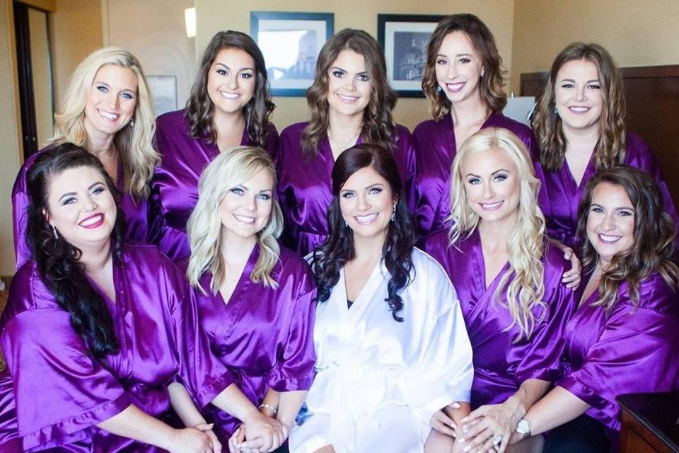 Bridal party makeup Beauty Of
