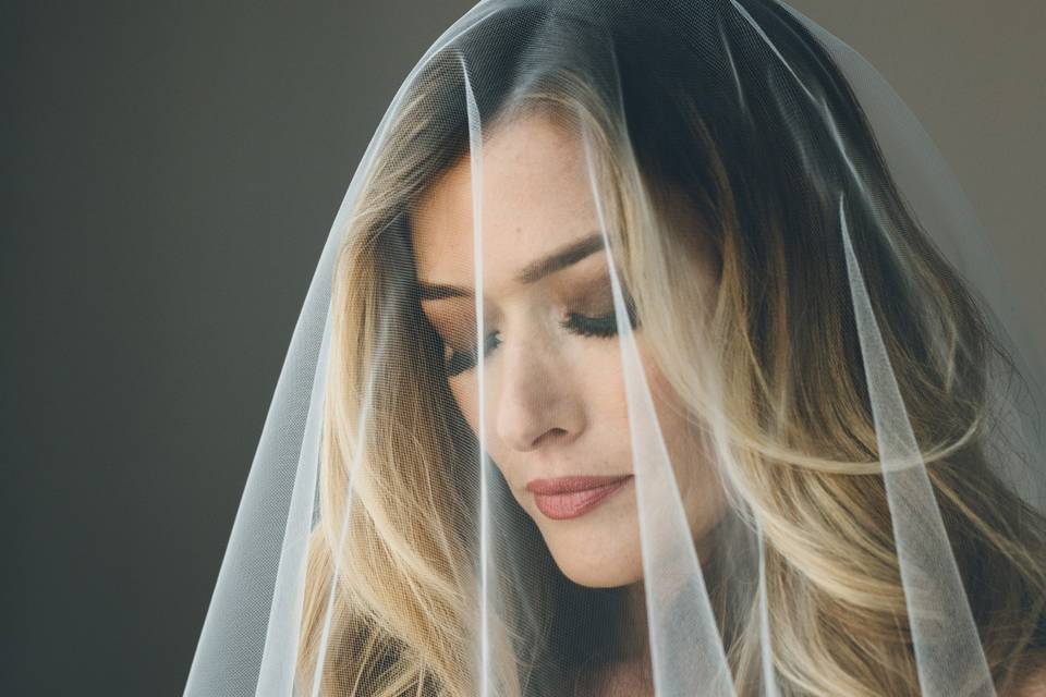 Bride under the veil