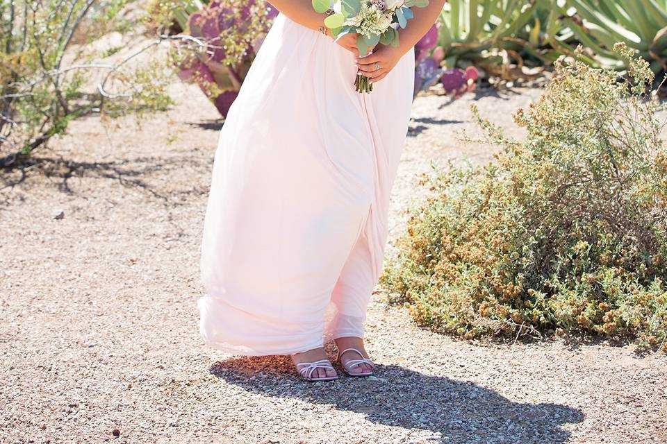 Bridesmaid in the desert