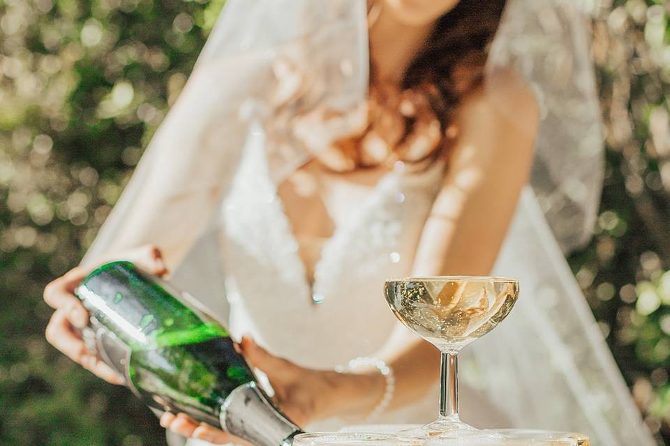 Wedding and Champagne