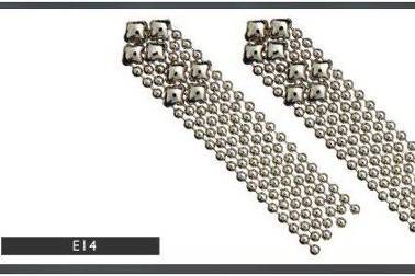 Liquid metal earrings E14