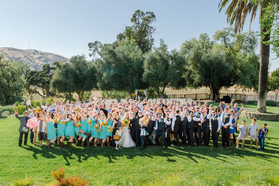 Fun post ceremony group shot!