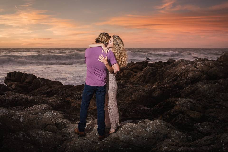 Carmel Beach Engagement