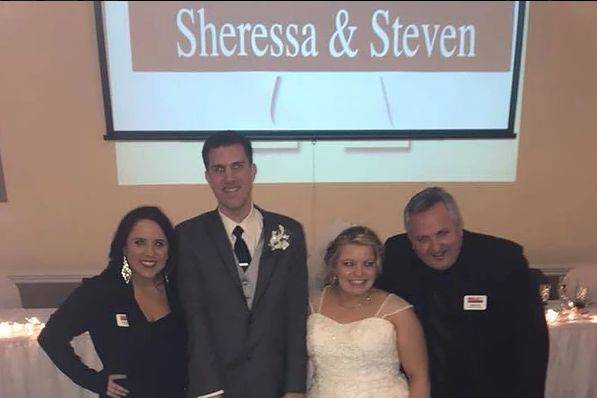 Hot Trax Entertainment team with Sheressa and Steve