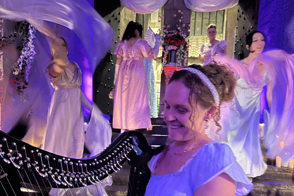 Strolling Harp Bridgerton Ball