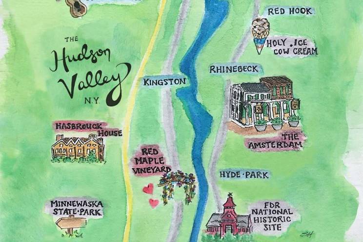 Hudson Valley, NY Map