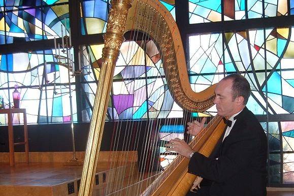 Harpist Brian Noel