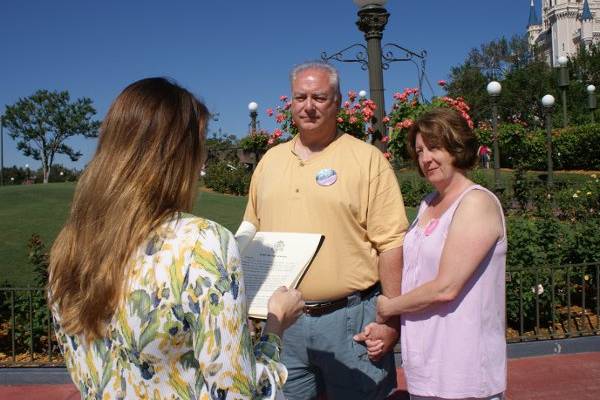 Destination Wedding in Magic Kingdom Theme Park!