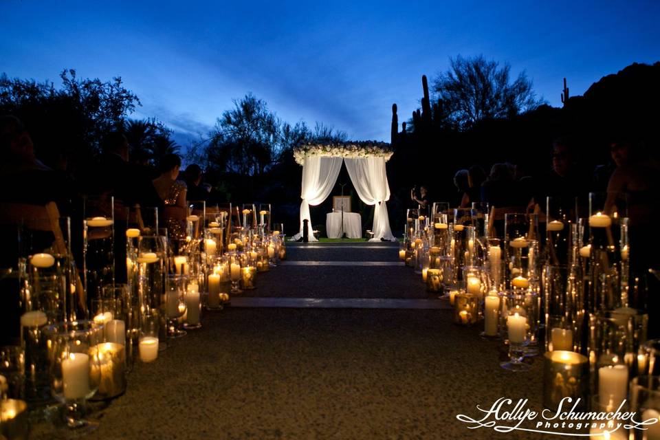 Canyon Suites Patio Ceremony