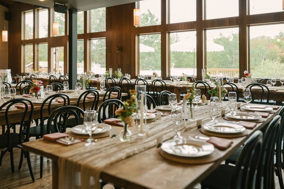 The Lodge reception space