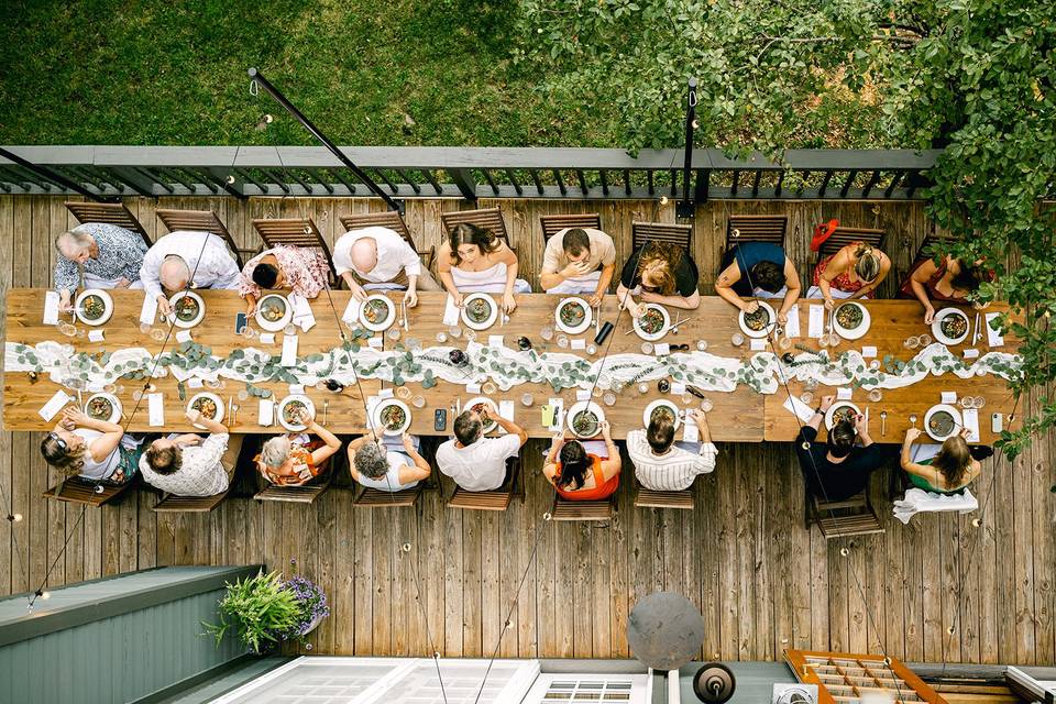 Hotel side deck