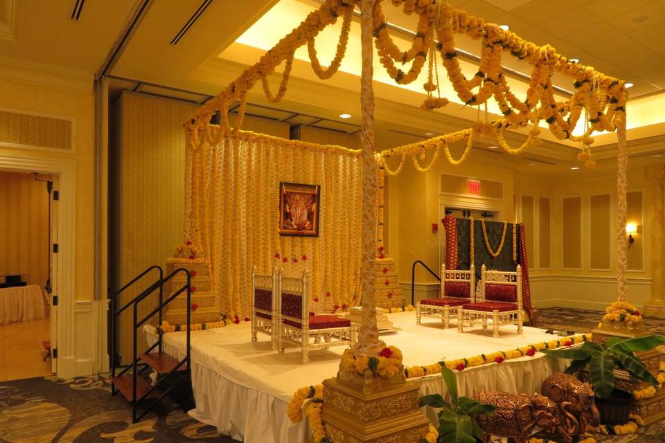 Fresh flower mandap