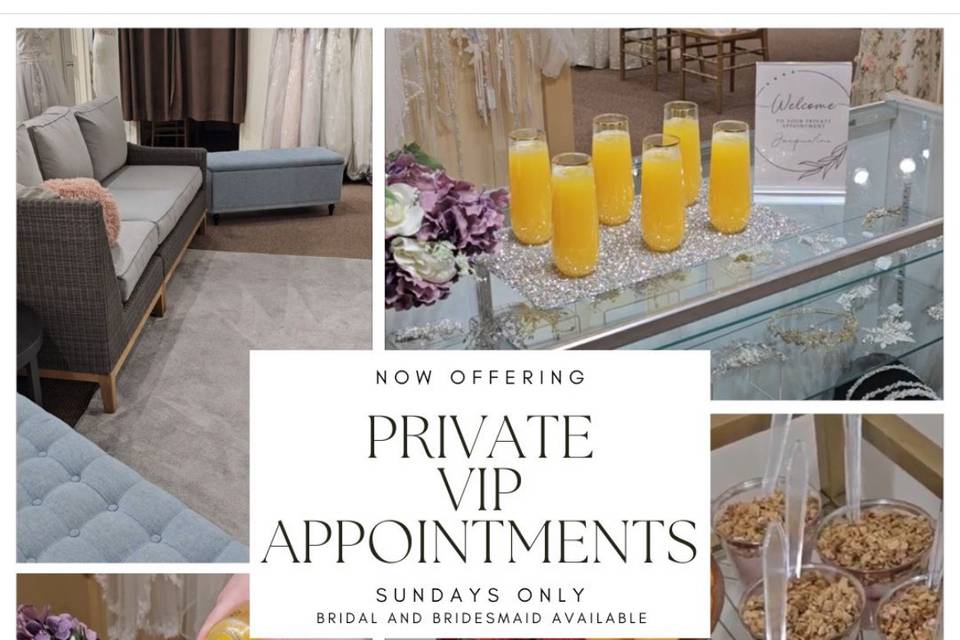 We offer private appointments!