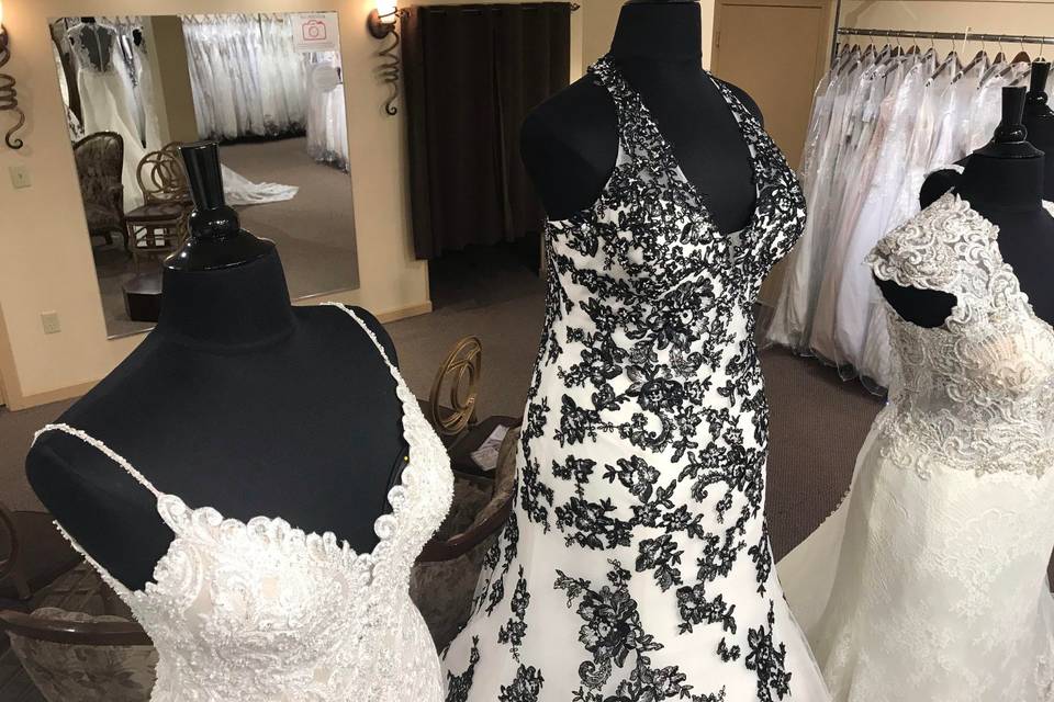 Our plus size bridal showroom!