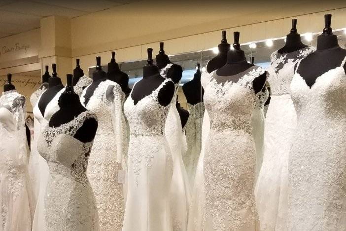 Our plus size bridal showroom!