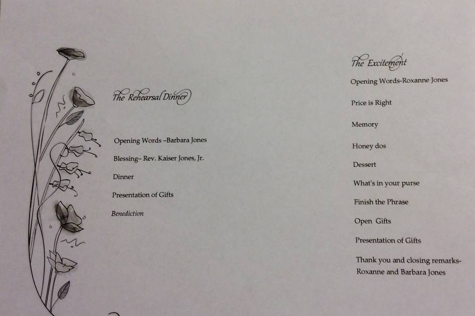 Barb's Event/Wedding Planner