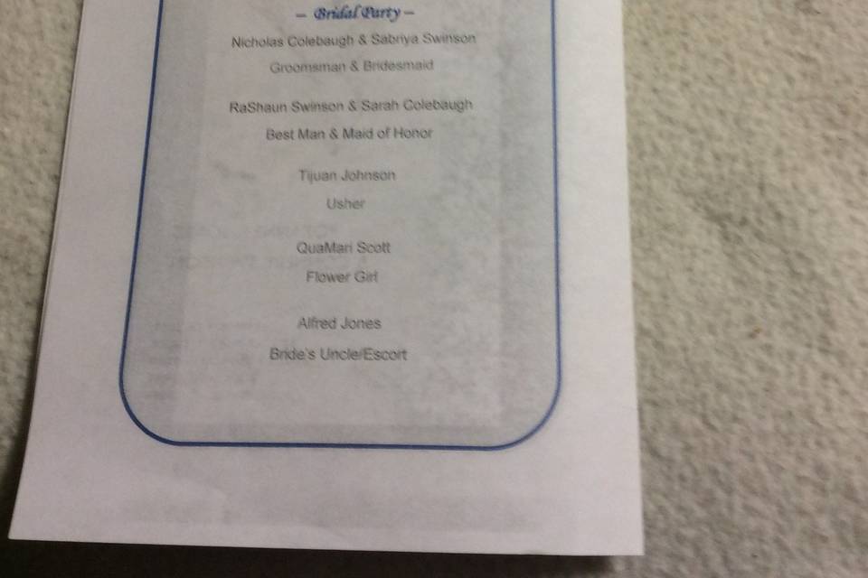 Barb's Event/Wedding Planner