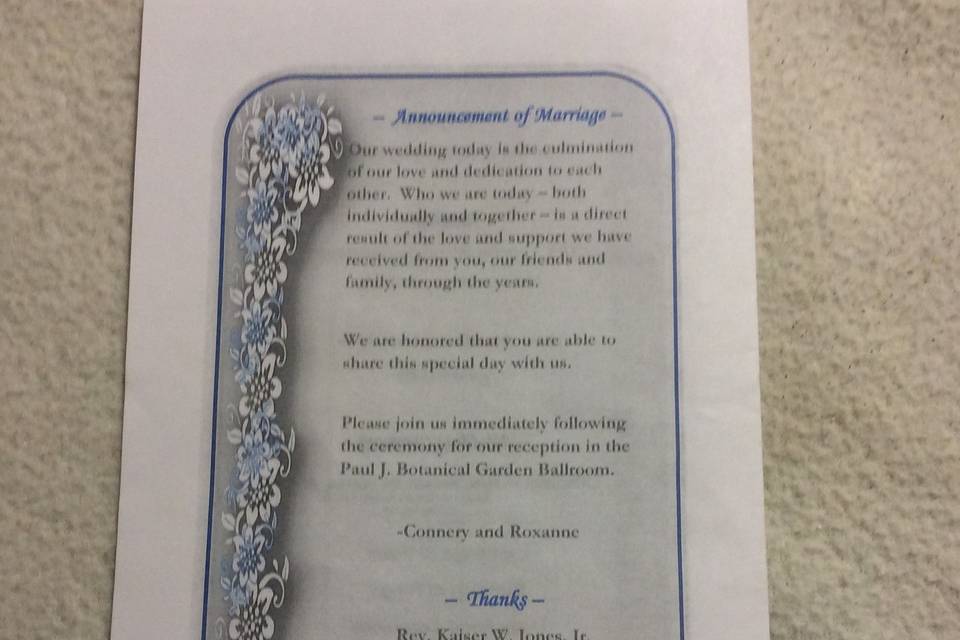 Barb's Event/Wedding Planner