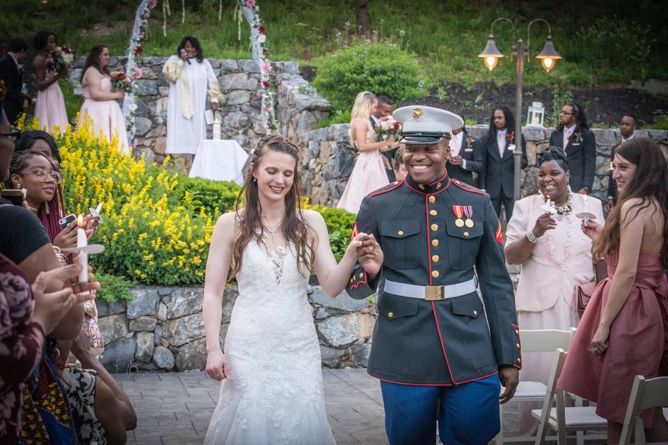 Bride and groom