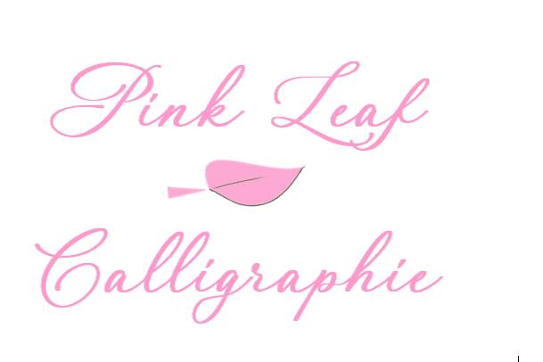 Pink Leaf Calligraphie