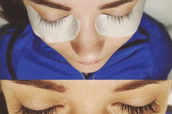Results of eyelash treatment