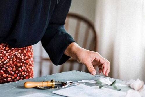 Sophie working on styling