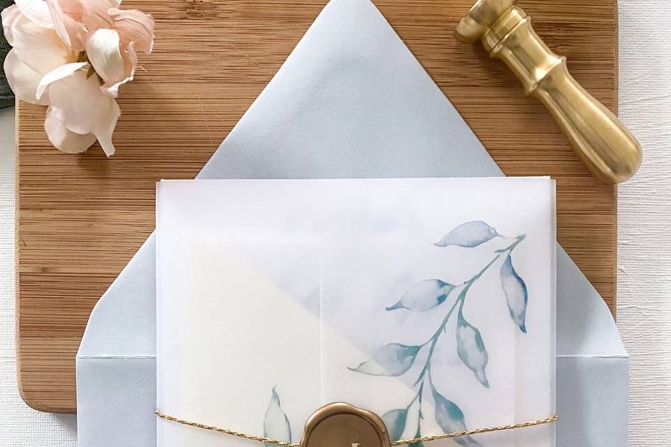 Custom Wedding Invitation, RI