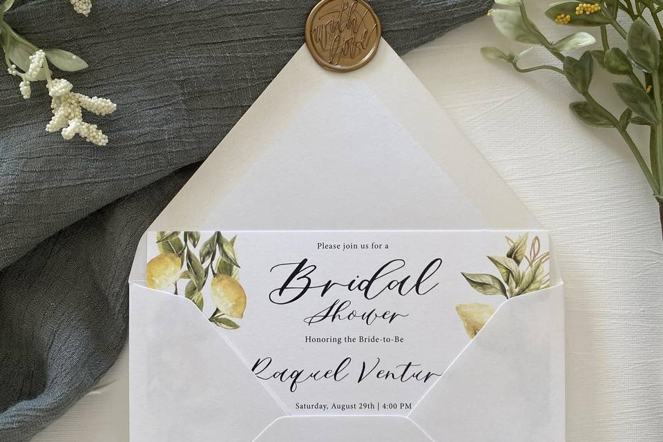 Bridal Shower Invitation, RI