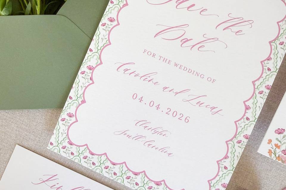 Save The Date, Floral