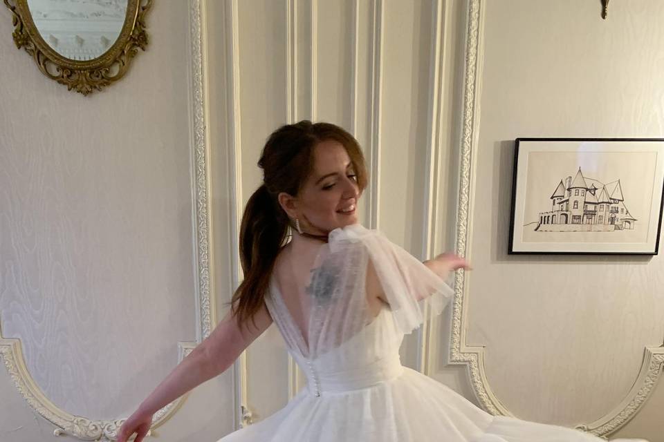 Custom bridal shower dress