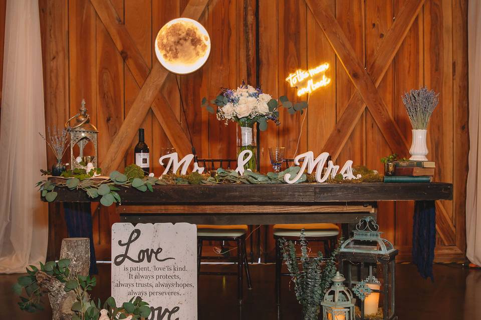 Sweetheart table