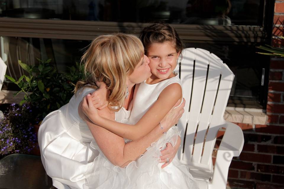 Bride and Flowergirl