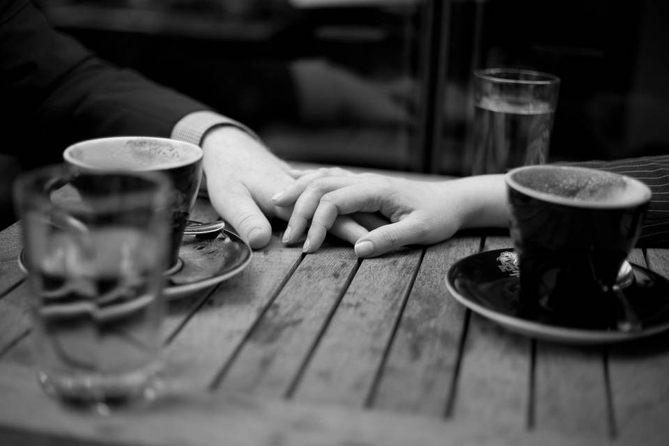 Engagement Hands Coffee