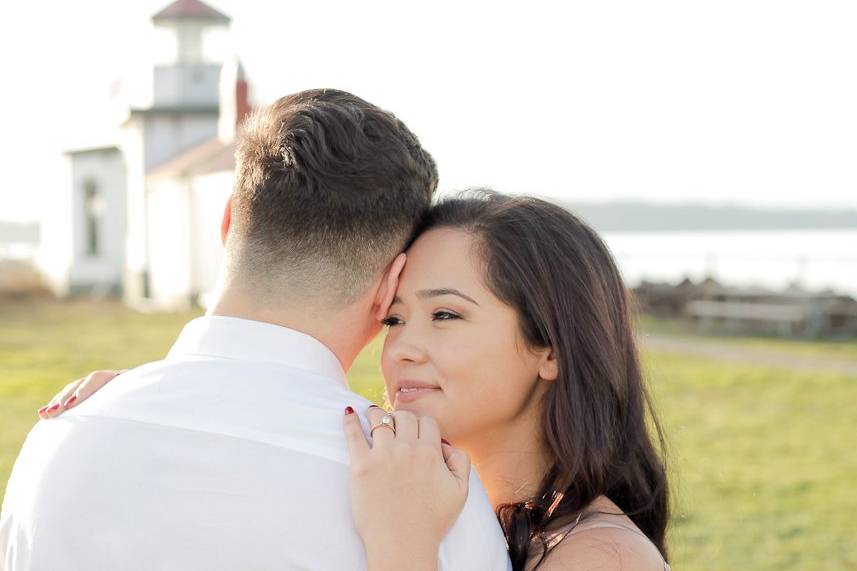 Engagement hug
