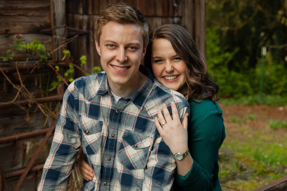 Engagement hug