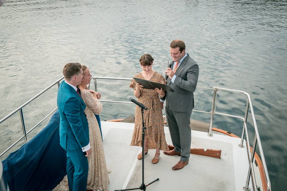 Vows on a Boat