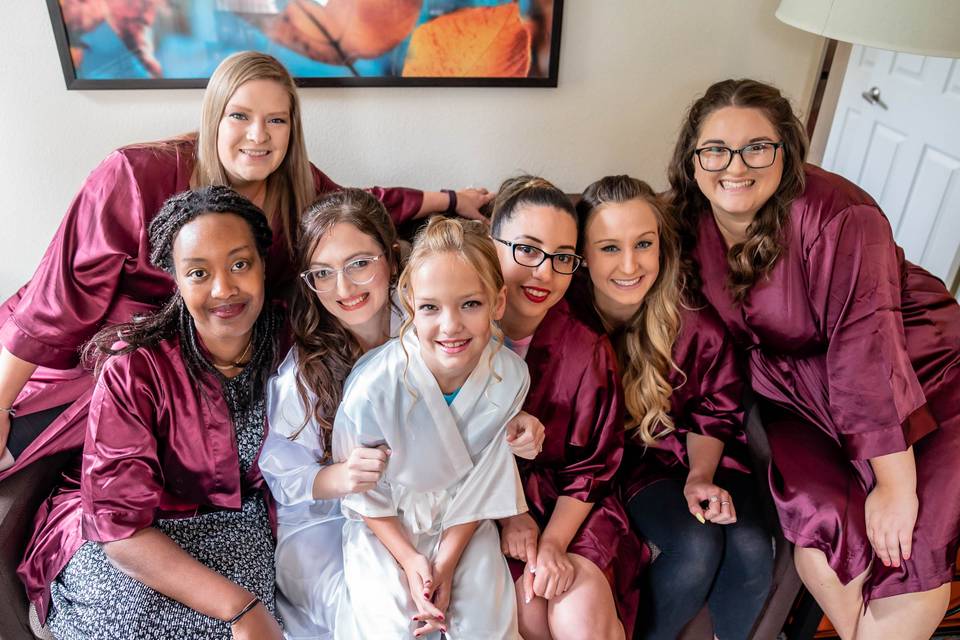 Bridal Party Getting Ready