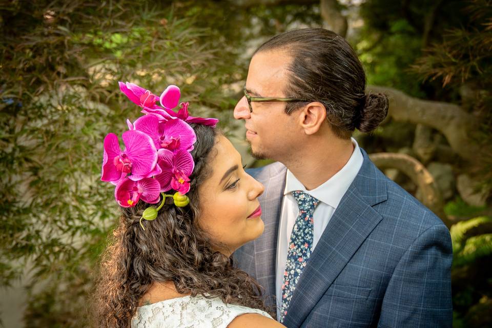 Couple profile shot