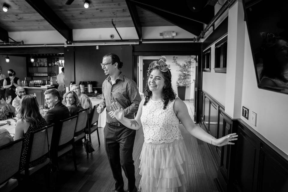 Announcing the Bride & Groom!