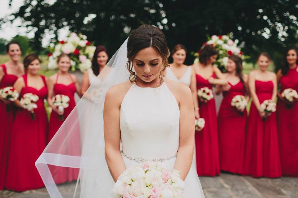 Our beautiful bride, Nicole, looked stunning in her Blush by Hayley Paige wedding gown. Congratulations to the beautiful couple!