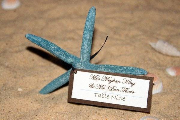 Starfish Place Cards