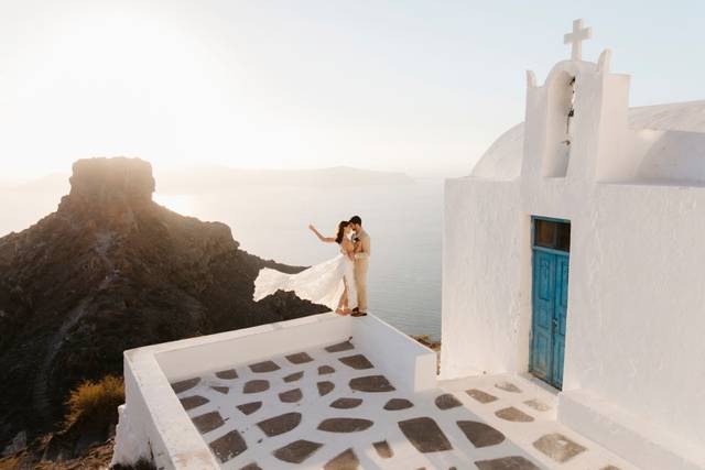 Santorini Greece Elopement